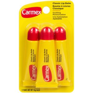 Carmex Classic Lip Balm - 3 Squeeze Tubes x 10g