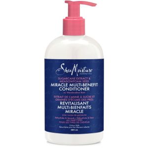 SheaMoisture Silicone Free Conditioner for Dry Hair, Sugarcane and Meadowfoam Sulfate Free Conditioner 384 mL