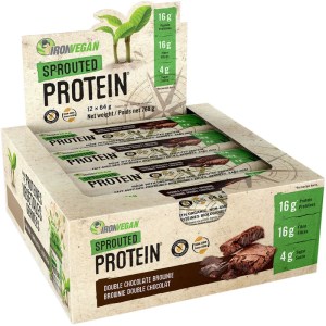Iron Vegan Sprouted Protein Bars 12 Count