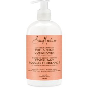 SheaMoisture Curl & Shine Conditioner for Thick, Curly Hair Coconut & Hibiscus 384 mL