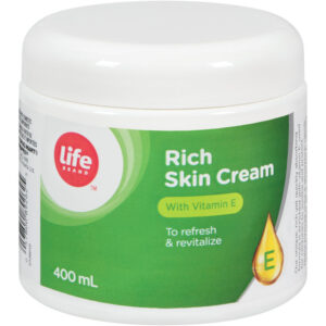 Life Brand Rich Skin Cream Natural Aloe Vera & Vitamin E 400 mL