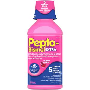 PEPTO BISMOL EXTRA STRENGTH CHERRY LIQUID - 5 Symptom Digestive Relief