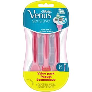 Venus Sensitive Women's Disposable Razors - 6 Pack