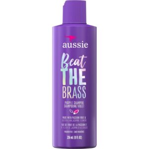 Aussie Beat the Brass Purple Shampoo for Colour-Treated Hair, 236 mL