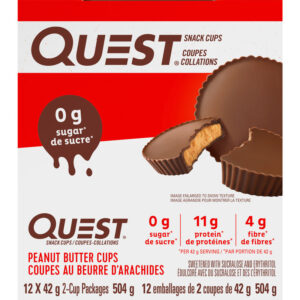 Quest Peanut Butter Cups 12 ea - High Protein, Low Sugar Snack