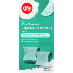 Life Brand Gel Toe Spacers 2 Count