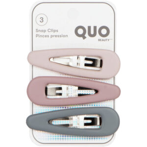 Quo Beauty Matte Snap Clip 3 Pack
