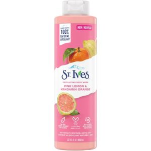 St. Ives Pink Lemon & Mandarin Orange Exfoliating Body Wash for Sensitive Skin 650 mL