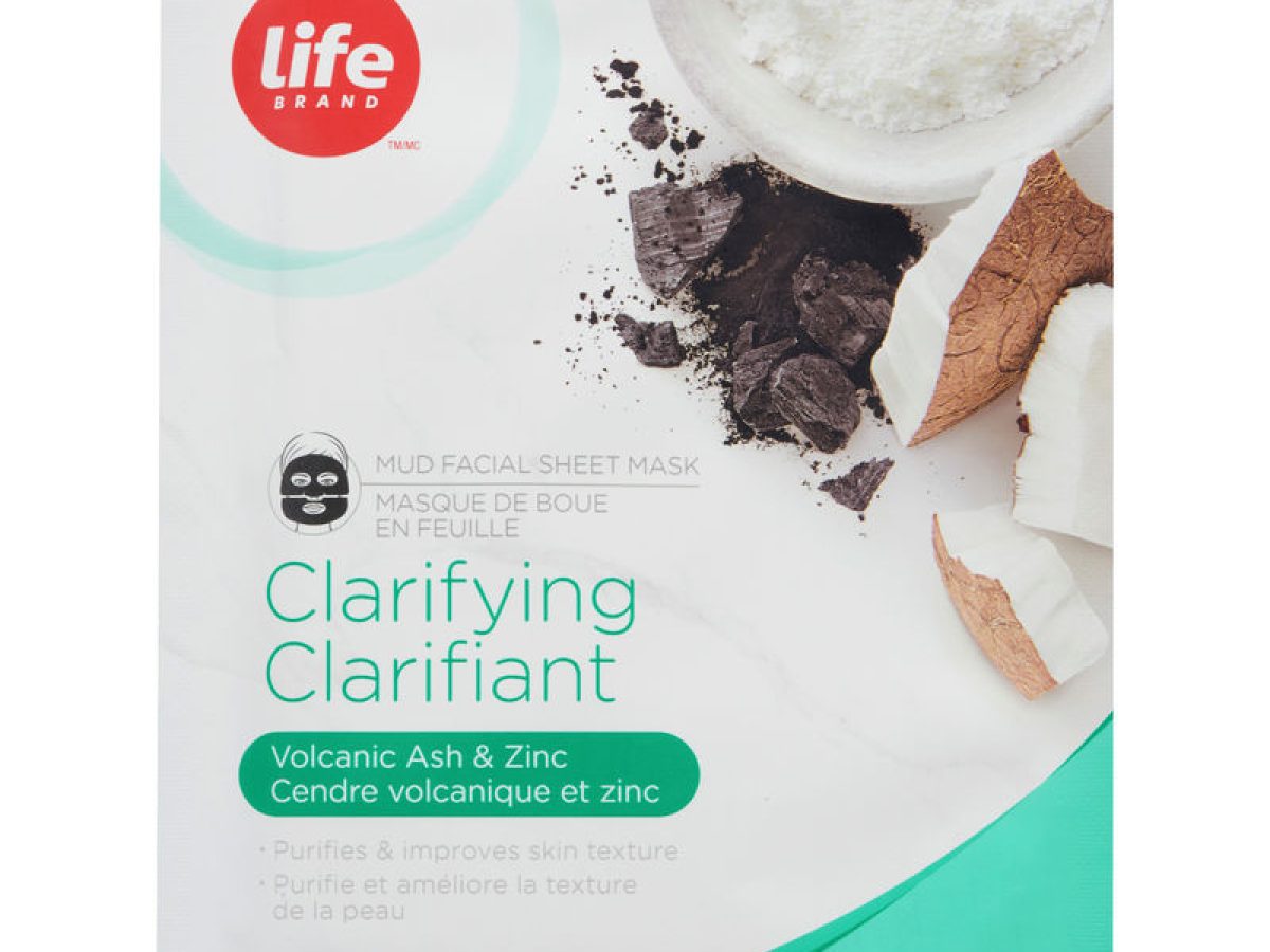 Life Brand Clarifying Mud Facial Sheet Mask 1 PCS - CTC Health