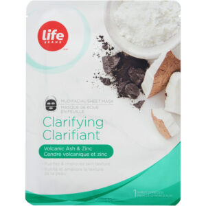 Life Brand Clarifying Mud Facial Sheet Mask 1 PCS