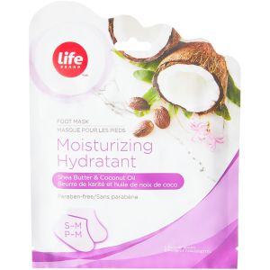 Life Brand Moisturizing Foot Masks, Shea Butter & Coconut Oil 1 Unit