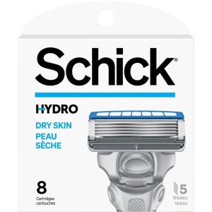 Schick Hydro Skin Comfort Dry Skin Men’s Razor Blade Refills 8 Refills