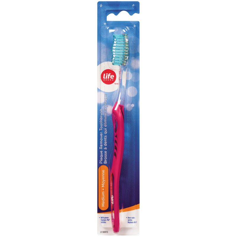 Life Brand Plaque Remover Toothbrush Medium