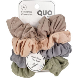 Quo Beauty Bamboo Scrunchies 4 Pack