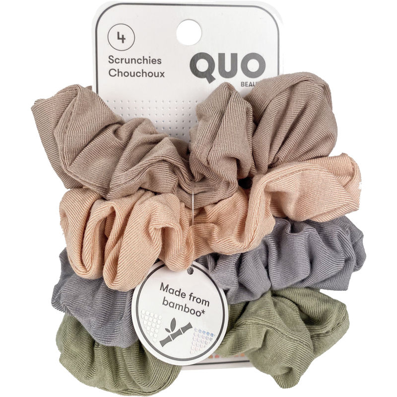 Quo Beauty Bamboo Scrunchies 4 Pack