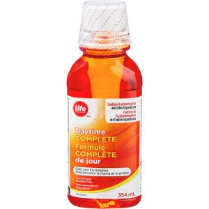 Life Brand Daytime Complete Cold & Flu 354 ML Multi-Symptom Relief