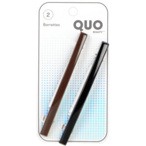 Quo Beauty 2pk Thin Barrette - Eco-Friendly Hair Accessory