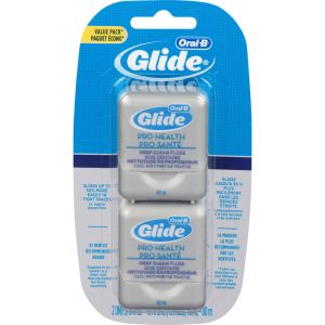 Oral-B Glide Pro-Health Deep Clean Dental Floss, Cool Mint, 40m, Pack of 2