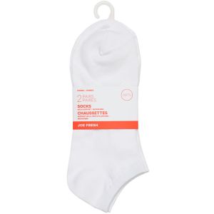 Joe Fresh Women Micro Low Cut, White 2 Pack - Sporty Comfort