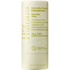 Hey Humans Aluminum-Free, Naturally Derived Deodorant – Banana Aloe 2 oz