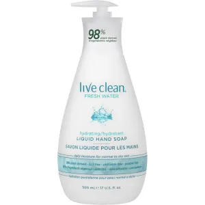 Live Clean Fresh Water Hydrating Liquid Hand Soap 500 mL