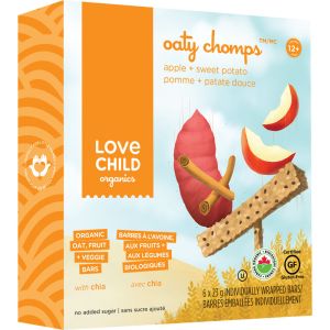 Love Child Organics Oaty Chomps Apple + Sweet Potato Bar