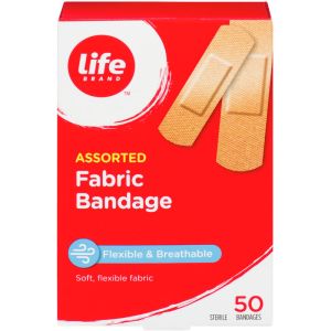 Life Brand LB Fabric Assorted Bandages
