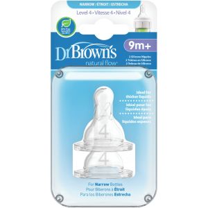 Dr. Brown's Level 4 Narrow Nipple 2-Pack