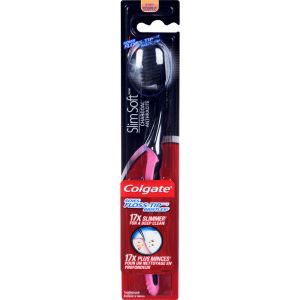Colgate Slim Soft Charcoal Toothbrush - 1 Count