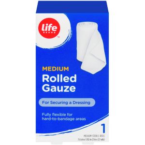 Life Brand LB Rolled Gauze Medium 1 EA - First Aid Supplies