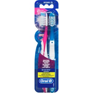 Oral-B Radiant Whitening Toothbrush, Soft, 2 Count