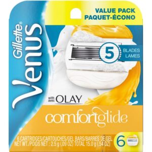 Venus ComfortGlide with Olay Women's Razor Blades, 6 Refills - 6 Count