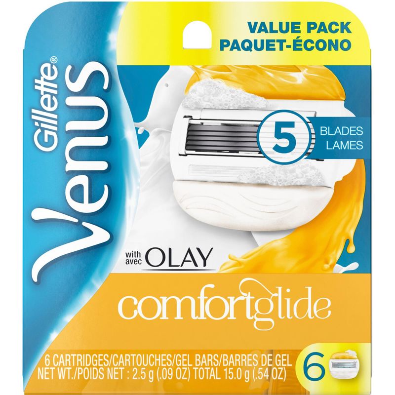 Venus ComfortGlide with Olay Women's Razor Blades, 6 Refills - 6 Count