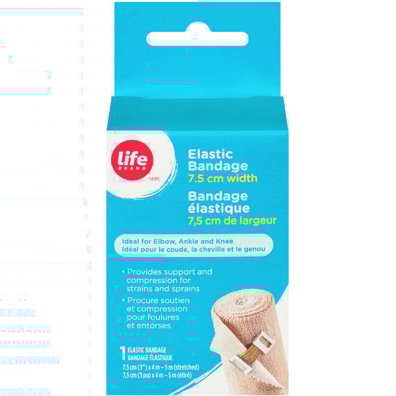 Life Brand Elastic Bandage - 7.5 cm Width, 1 Count