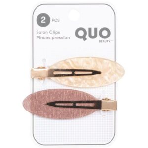Quo Beauty Creaseless Clips Gold 2 ea