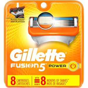 Fusion Beauty Gillette Fusion5 Power Men's Razor Blades, 8 Refills