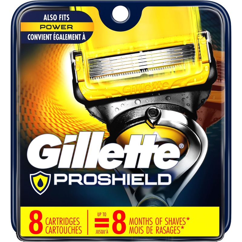 Gillette Fusion5 ProShield Men's Razor Blades, 8 Refills