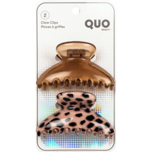 Quo Beauty 2pk Tortoise Jaw Clip