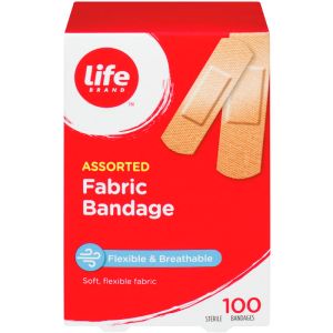 Life Brand LB Fabric Assorted Bandages