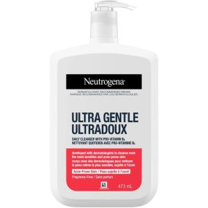 Neutrogena Ultra Gentle Cleanser with Vitamin B5 - Acne Prone & Sensitive Skin 473 mL