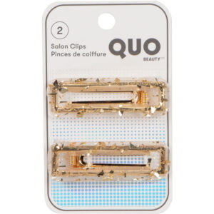 Quo Beauty Clear Resin Salon Clips - 2 Pack