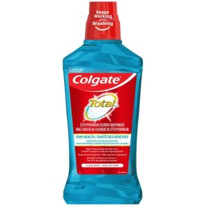 Colgate Total Gum Health Clean Mint Alcohol-Free Mouthwash, 1L