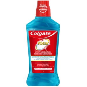 Colgate Total Daily Repair Fresh Mint Fluoride Mouthwash, 1 L
