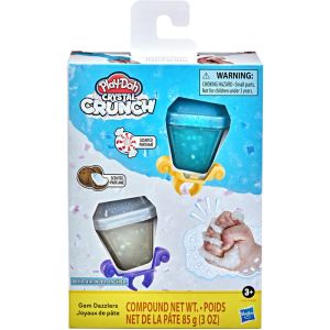 Play-Doh Crystal Crunch Gem Dazzlers Scented 2-Pack, Blue and White