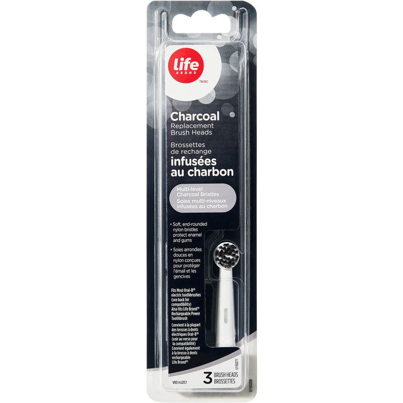 Life Brand Charcoal Replacement Brush Heads