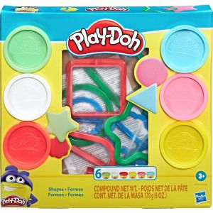 Play-Doh Fundamentals Shapes Tool Set with 6 Non-Toxic Colors