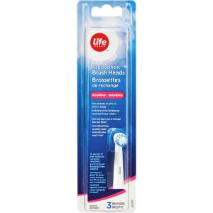 Life Brand Sensitive Replacement Brush Heads 3 ea