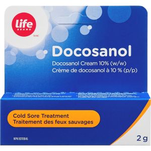 Life Brand Docosanol Cream 10% 2 g Cold Sore Treatment