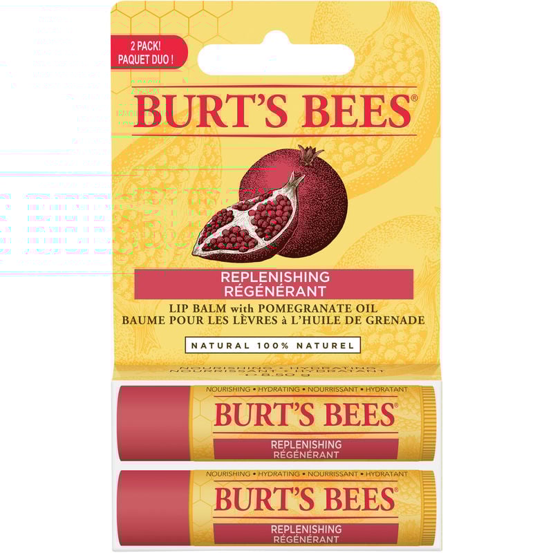 Burt's Bees Pomegranate Lip Balm - 100% Natural Moisturizing Lip Care