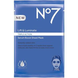 No7 Lift & Luminate Triple Action Serum Boost Sheet Mask